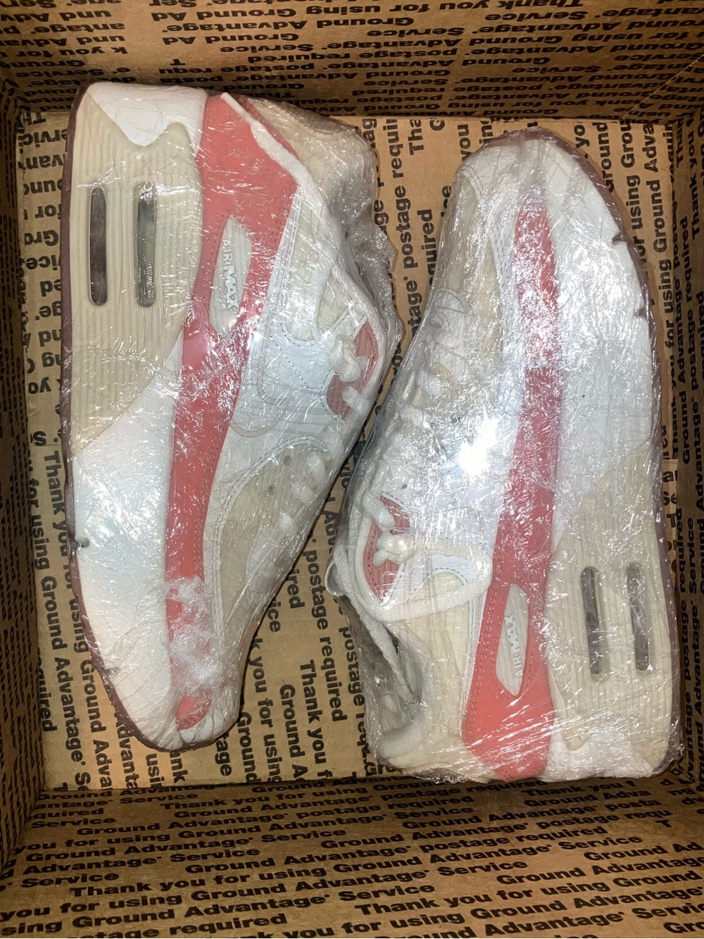 Nike Air Max 90 White Pink Sneakers Women's Sz 8 - Picture 8 of 14